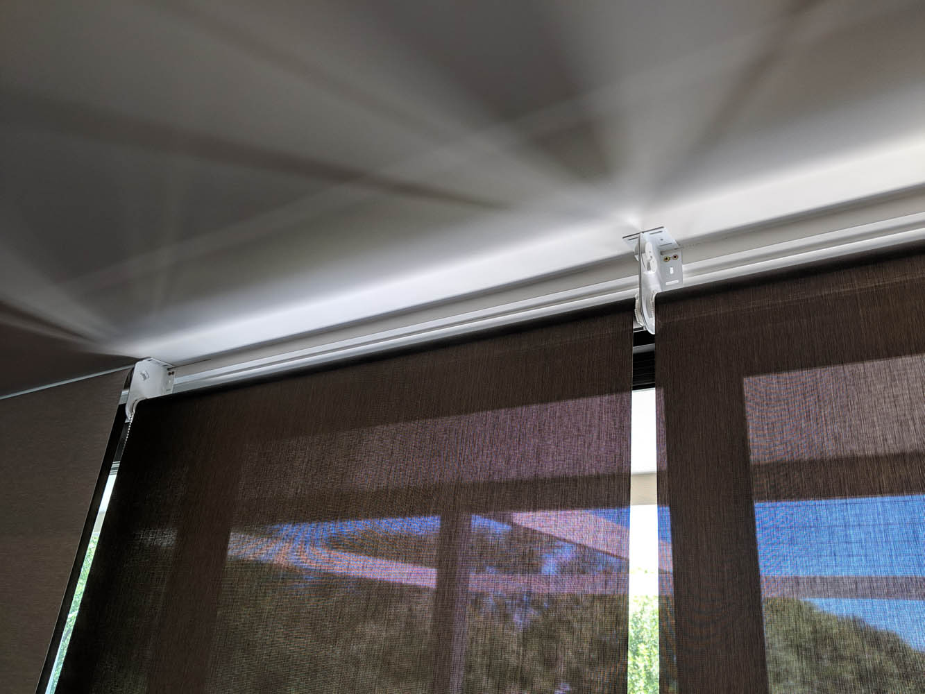 Ceiling Mounted Double Roller Blinds